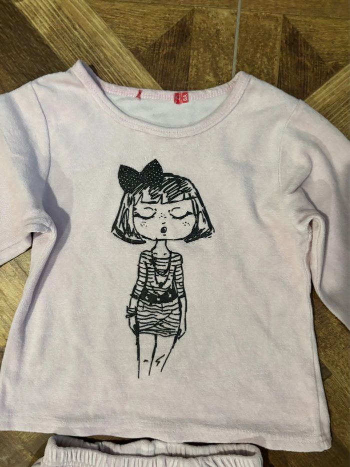 Pyjama rose fillette 6 ans - photo numéro 2
