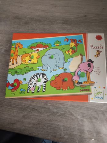 Puzzle d'encastrement jungle Djeco 