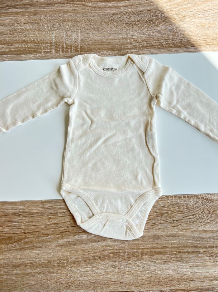 Lot bodies manches longues fille 12 mois - photo numéro 3