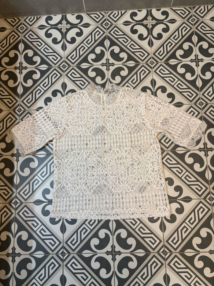 Blouse en dentelle Zara - photo numéro 4