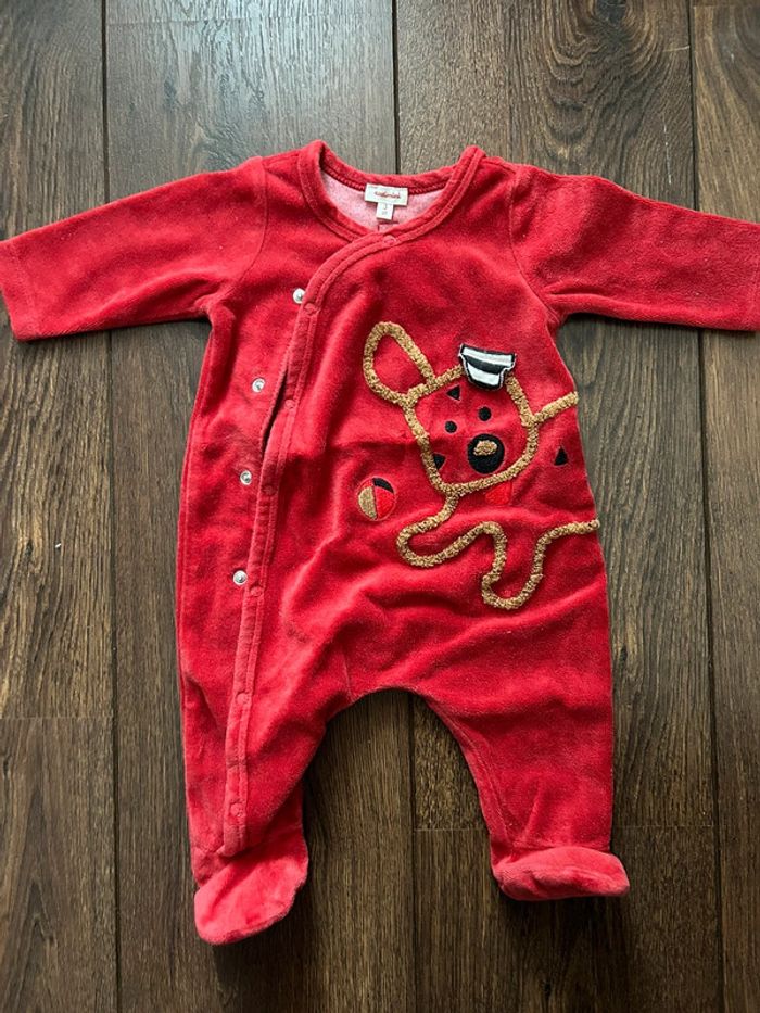 Pyjama Catimini rouge T. 3 mois