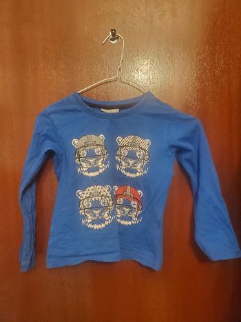 Tshirt manches longues tigres Eldys 6 ans