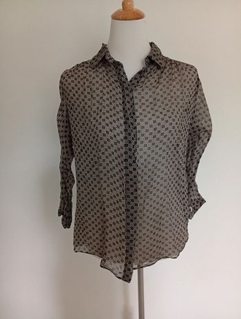 Chemise fluide transparente Mango taille M