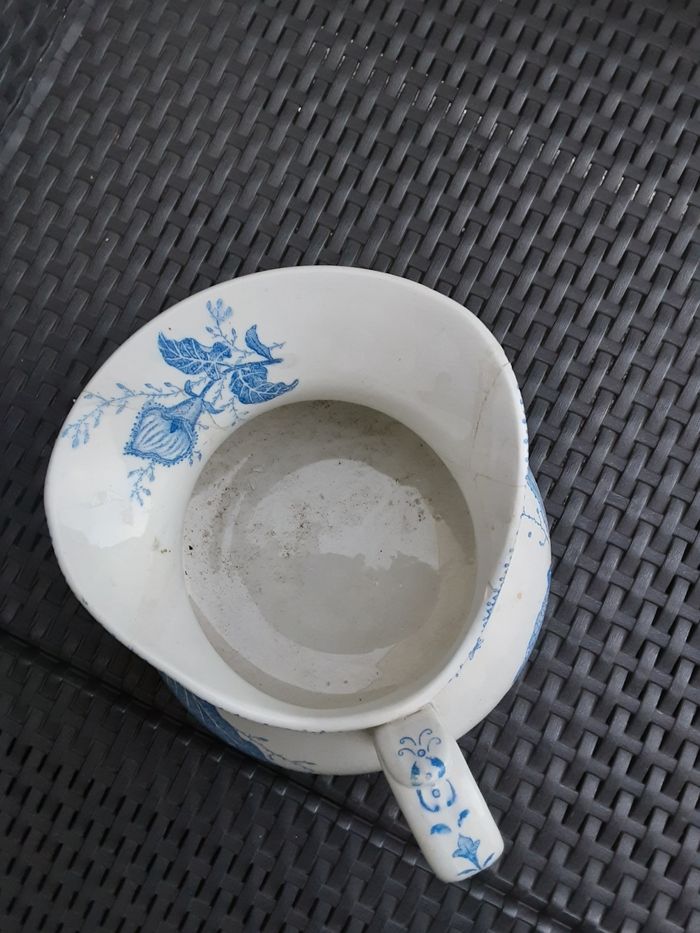 Pichet de toilette très vintage marque terre de fer - photo numéro 4