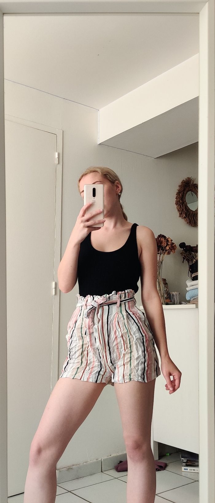 Short imprimé femme
