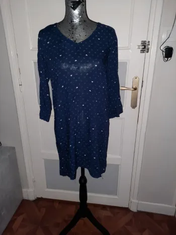 Chemise de nuit cerise blue