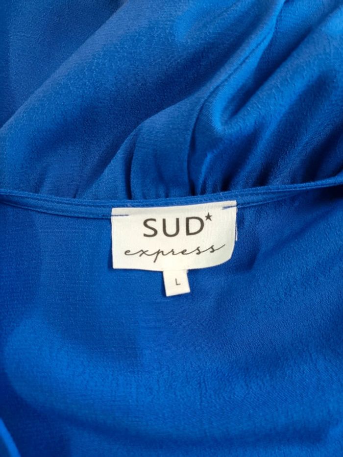 Sud Express robe courte bleu * taille L * - photo numéro 8