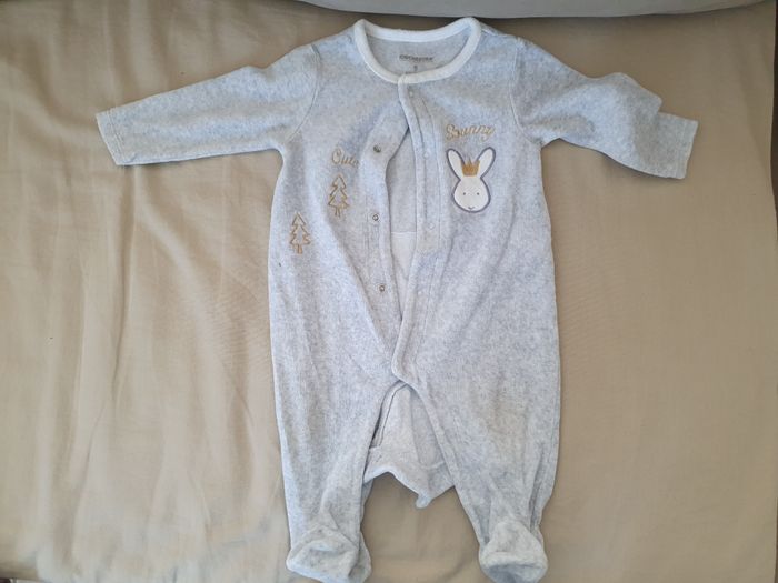 Lot de 3 pyjamas grenouillère 9 mois - photo numéro 3