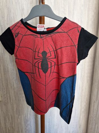 🎯 T-shirt manches courtes garçon - Spiderman/Marvel - Taille 3 ans -