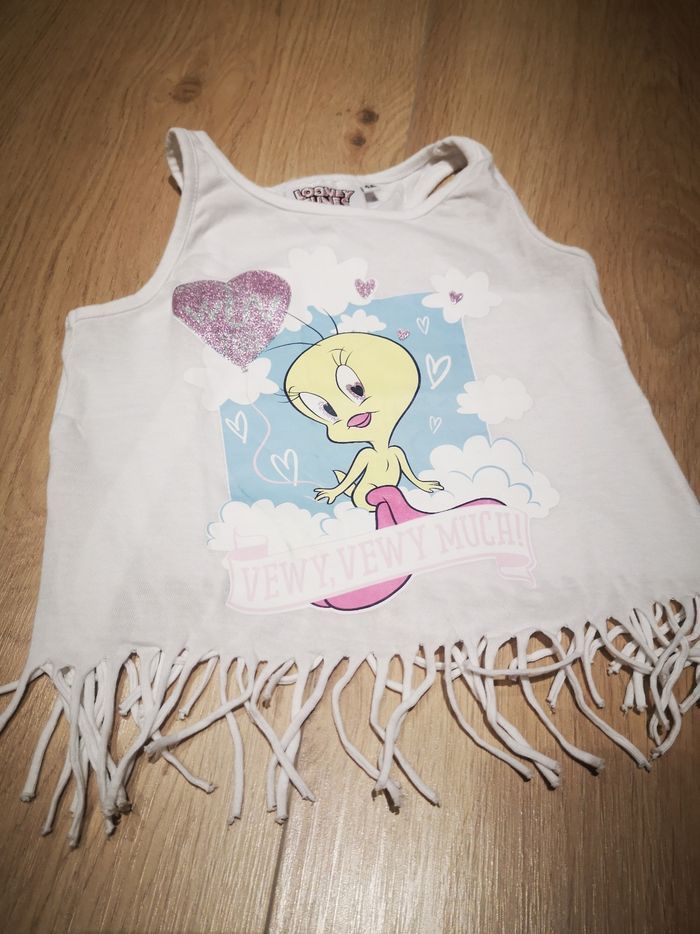 Débardeur à franges looney tunes 36 mois