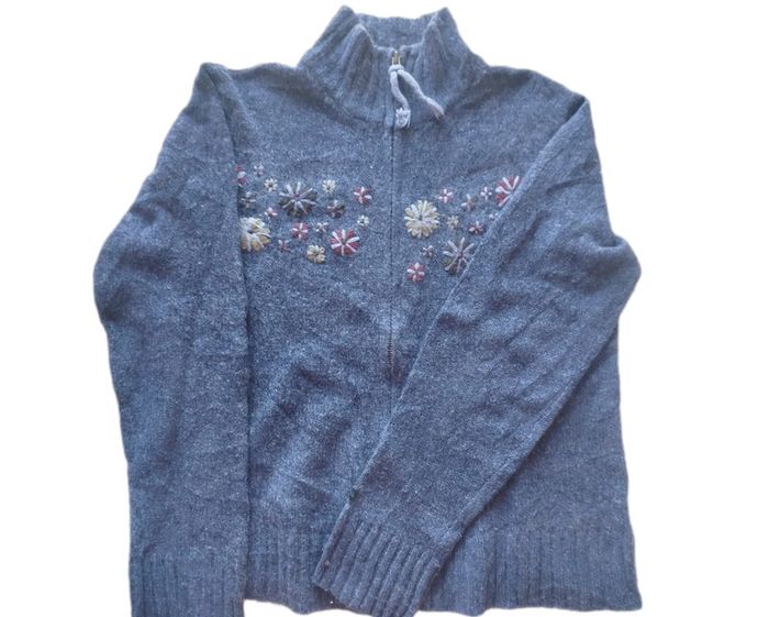 Polaire violette avec fleurs brodées | Columbia | M - photo numéro 2