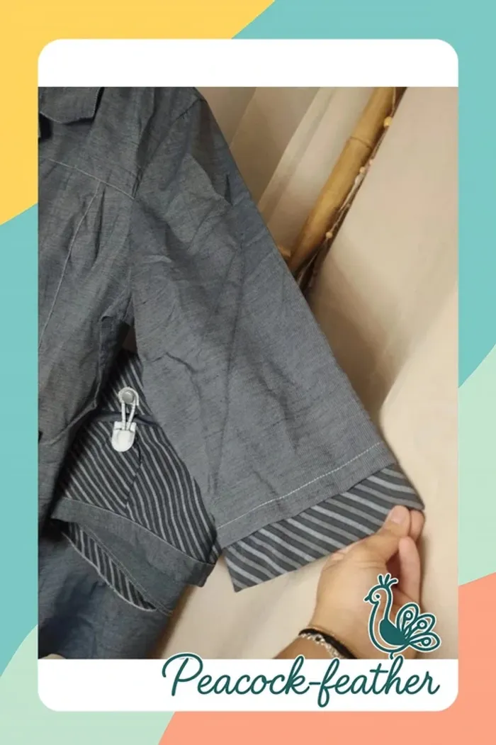 Ensemble jupe veste gris gevana 56 - photo numéro 5