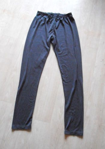 Bas de pyjama gris femme, taille L 40, pantalon de pyjama