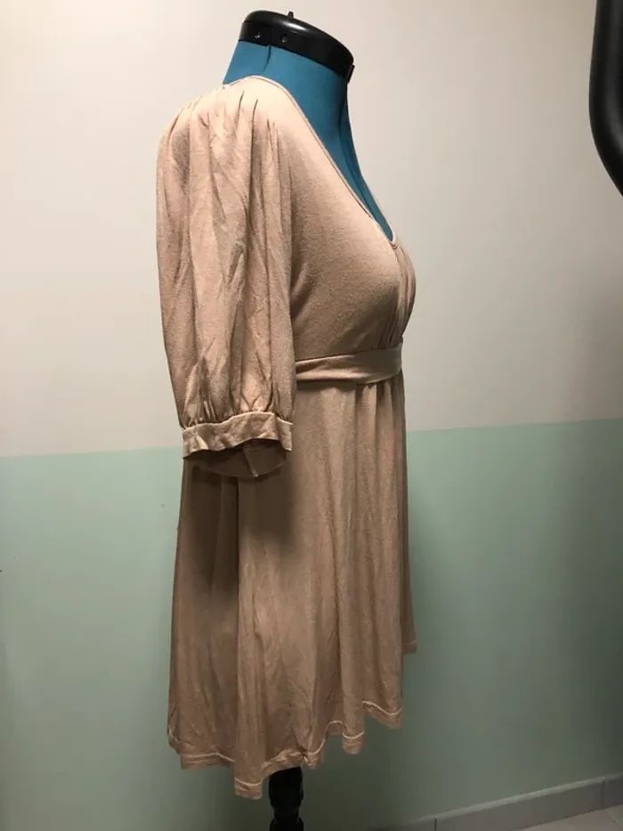 Haut femme taille empire large taille M beige crème - photo numéro 5