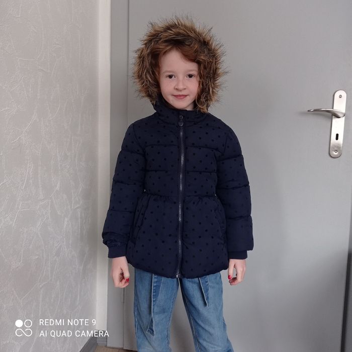 Doudoune marine à pois 6ans - photo numéro 6