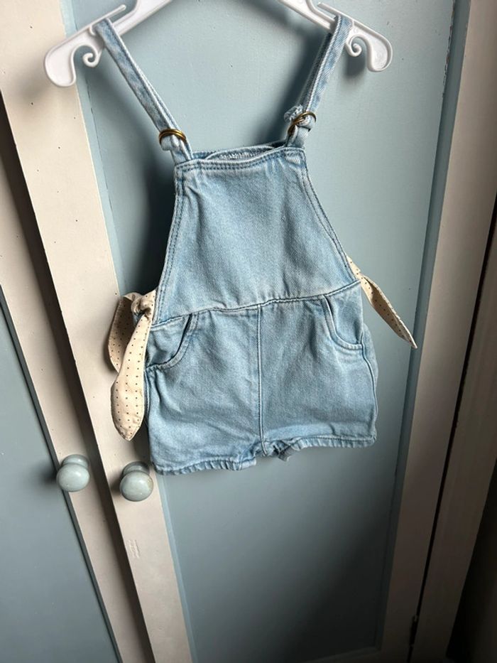 Salopette robe en jean, 9 mois