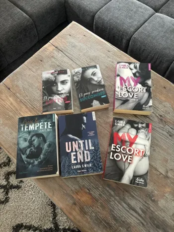 Lot de 4 brochés et 2 poches