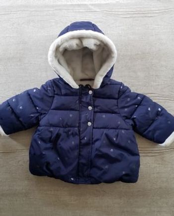Parka fille 6 mois bleu marine Sergent Major