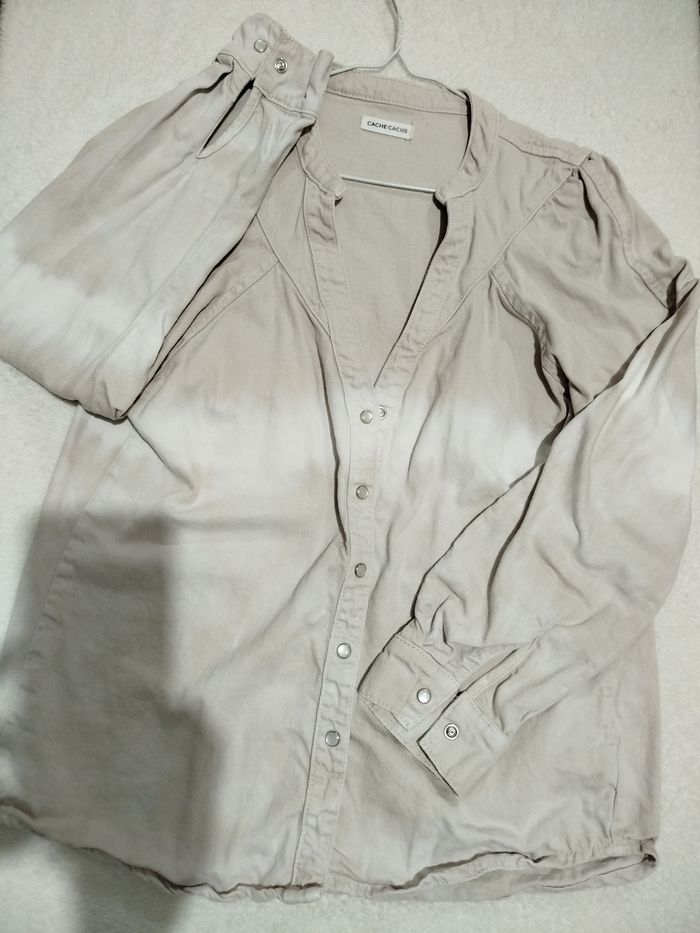 Chemise effet jean - photo numéro 3