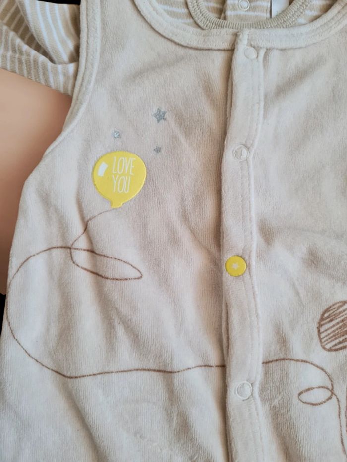 Ensemble 2 pièces grenouillère bodie garçon fille - photo numéro 3