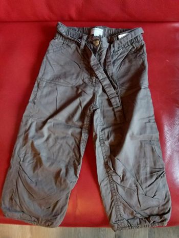 Pantalon en toile doublé