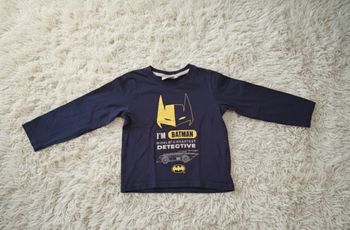 🦇 T-shirt manches longues Batman - 4 ans