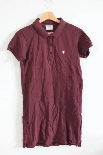 C56 robe polo bordeaux Teddy Smith S