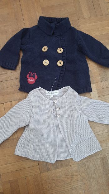Gilet en laine bébé fille 3 mois