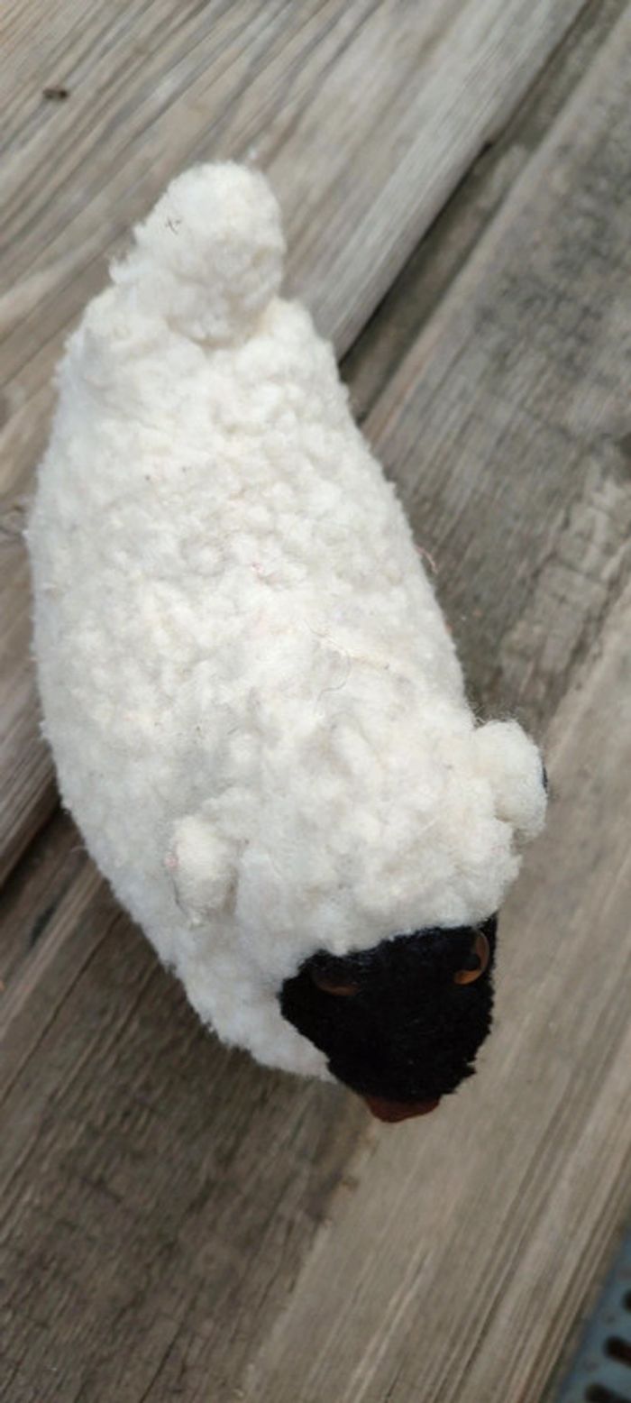 Peluche doudou teddy plush Bear mouton grove ewe sheep blackfort vintage - photo numéro 2