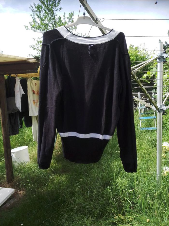 Pull blanc et noir femme - photo numéro 12