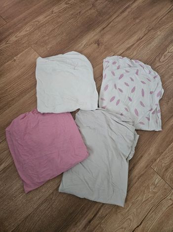Lot de 4 draps housses