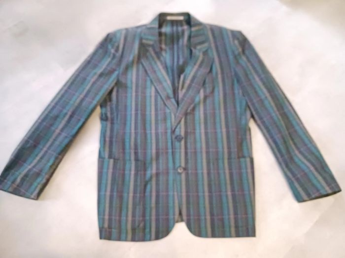 veste blazer à carreaux