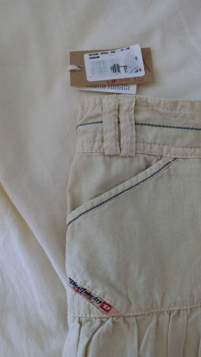 Jupe  beige à volants Diesel neuve - photo numéro 3