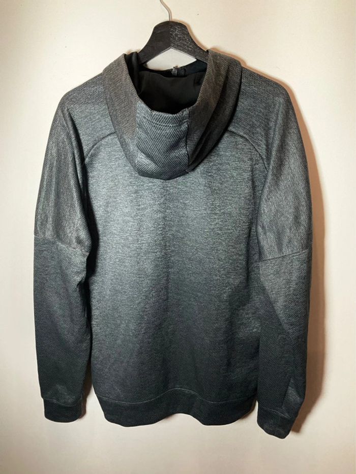 Sweat zippé à capuche pour homme Adidas gris foncé taille L 193 - photo numéro 3