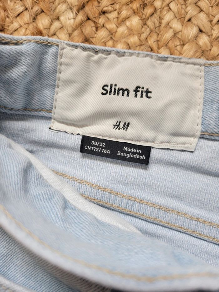 Jean slim bleu clair H&M - Taille 30/32 - photo numéro 5