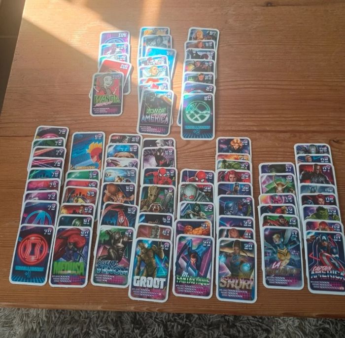 Cartes Marvel à collectionner