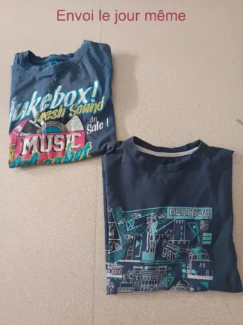 2tee shirt manches courtes