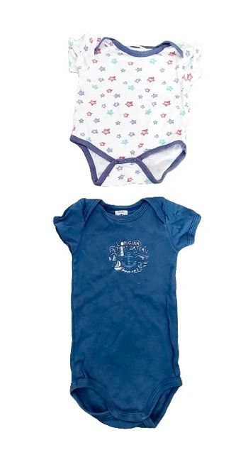 Garçon : lot de 2 bodies (9 mois)