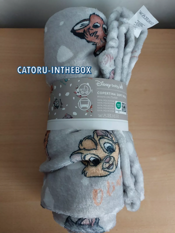 Couverture bébé / Blanket Disney Baby Chats Marie Berlioz Toulouse Oliver Figaro