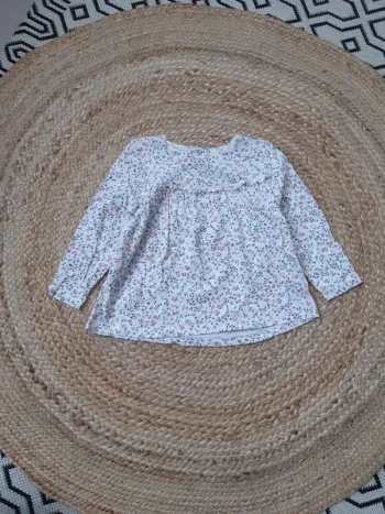 Blouse manches longues fleurs LH 36 mois