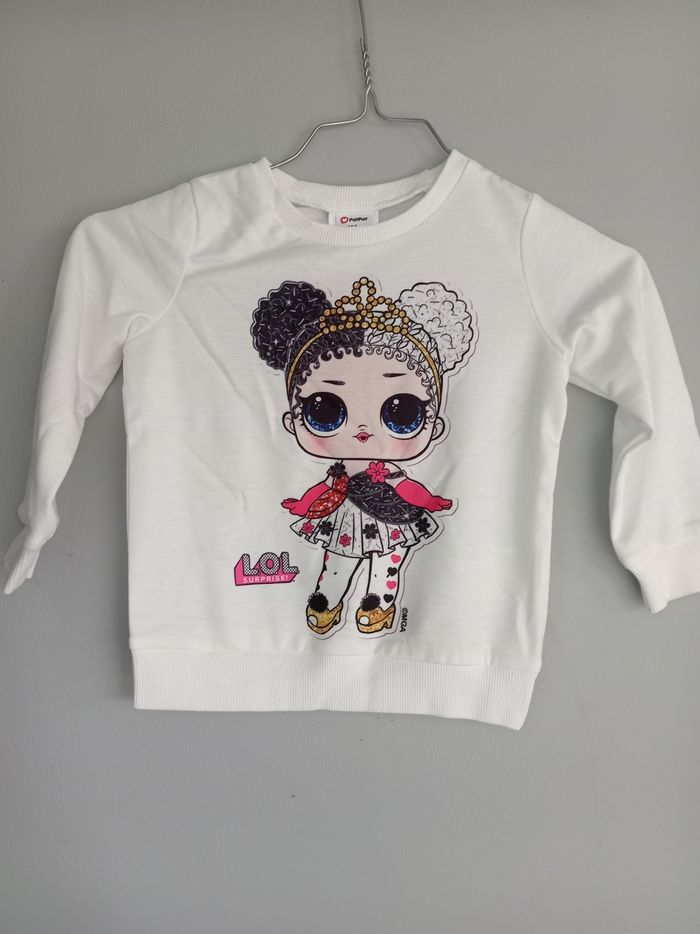 Sweat poupée lol 3 ans