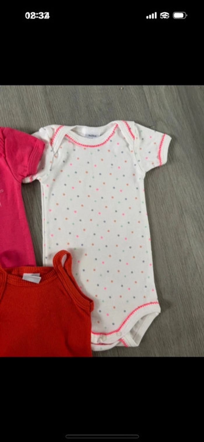 Lot de 3 bodies Petit Bateau taille 3 mois - photo numéro 3