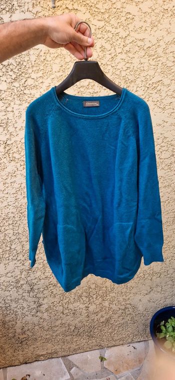 Pull vert turquoise