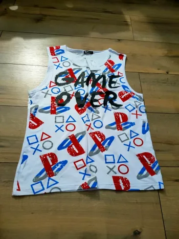 Débardeur homme blanc taille XXL