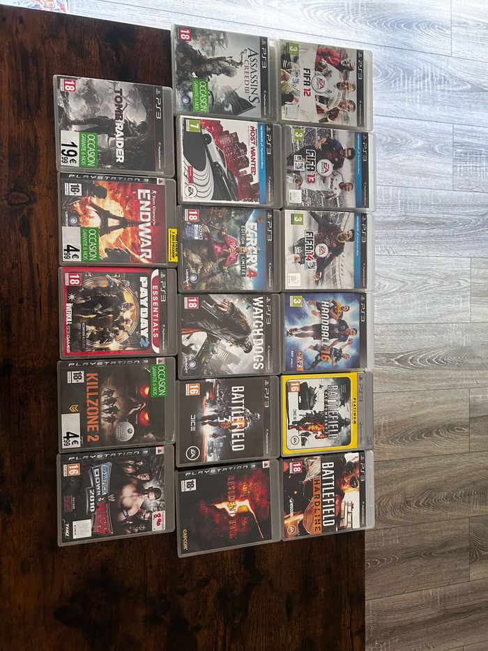 Lot de 17 jeux PS3