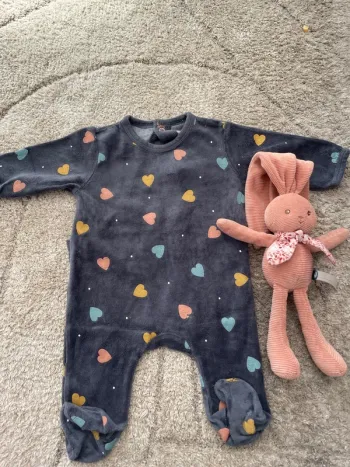 Pyjama cœur 3 mois