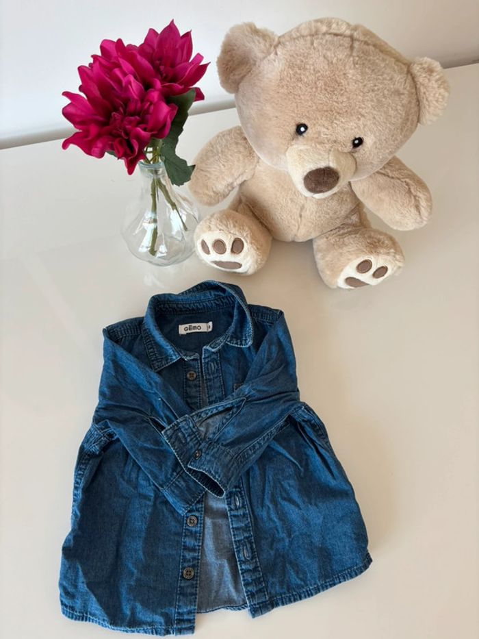Chemise en jeans Gemo 6 mois - photo numéro 2