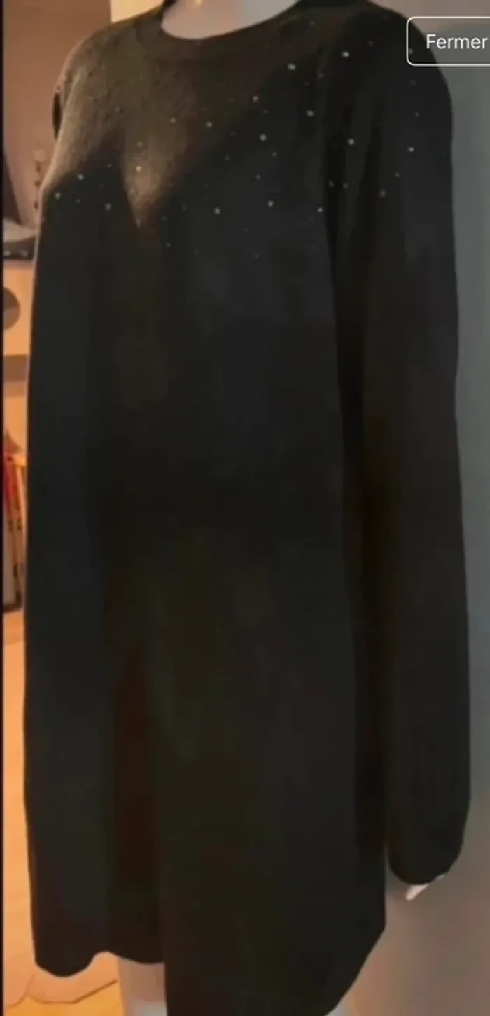 Robe pull avec strass in extenso en XXL - photo numéro 3