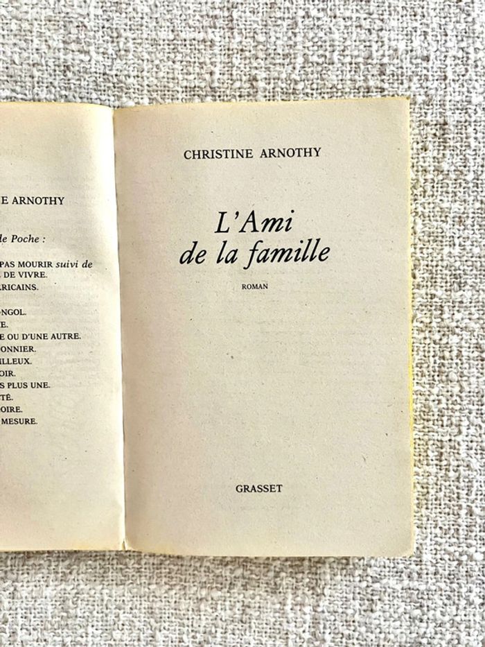 Christine Arnothy - L'ami de la famille - le Livre De Poche - photo numéro 4