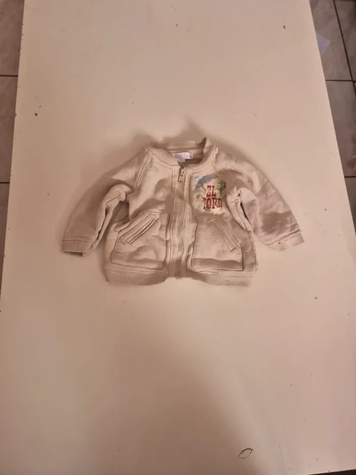 Gilet zippé 1 mois